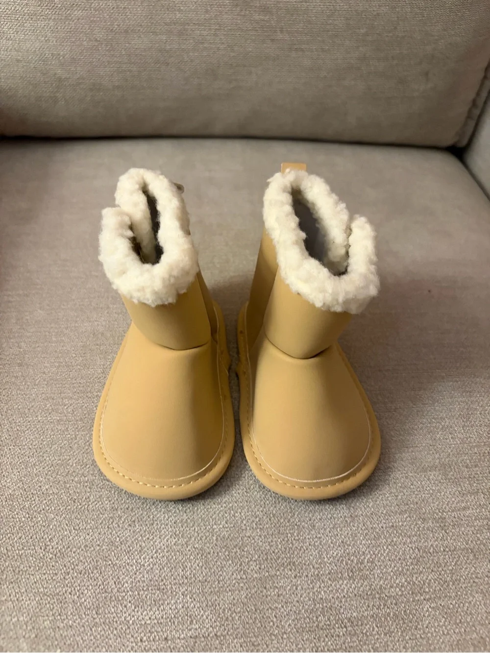 Carter’s Baby Cozy Faux-Shearling Booties in Tan